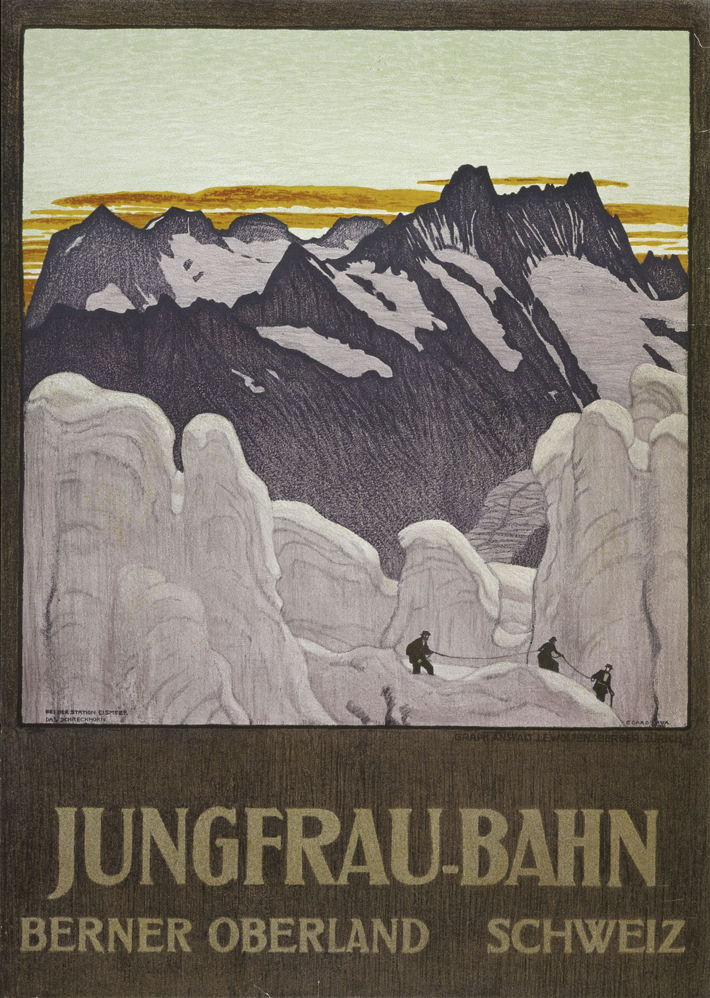 Zermatt Emil Cardinaux Plakat