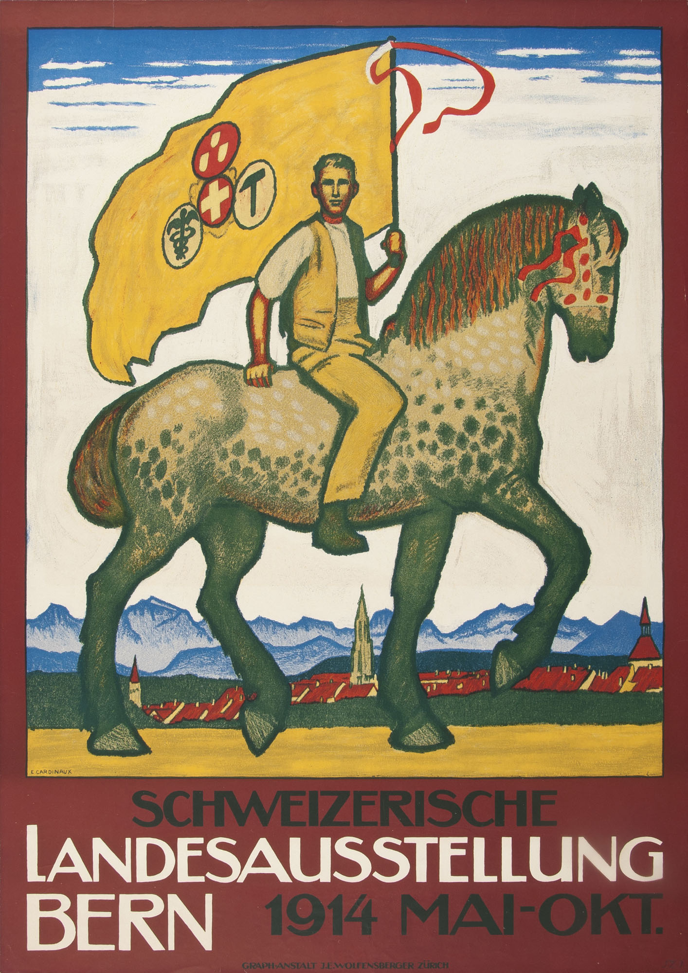 Zermatt Emil Cardinaux Plakat